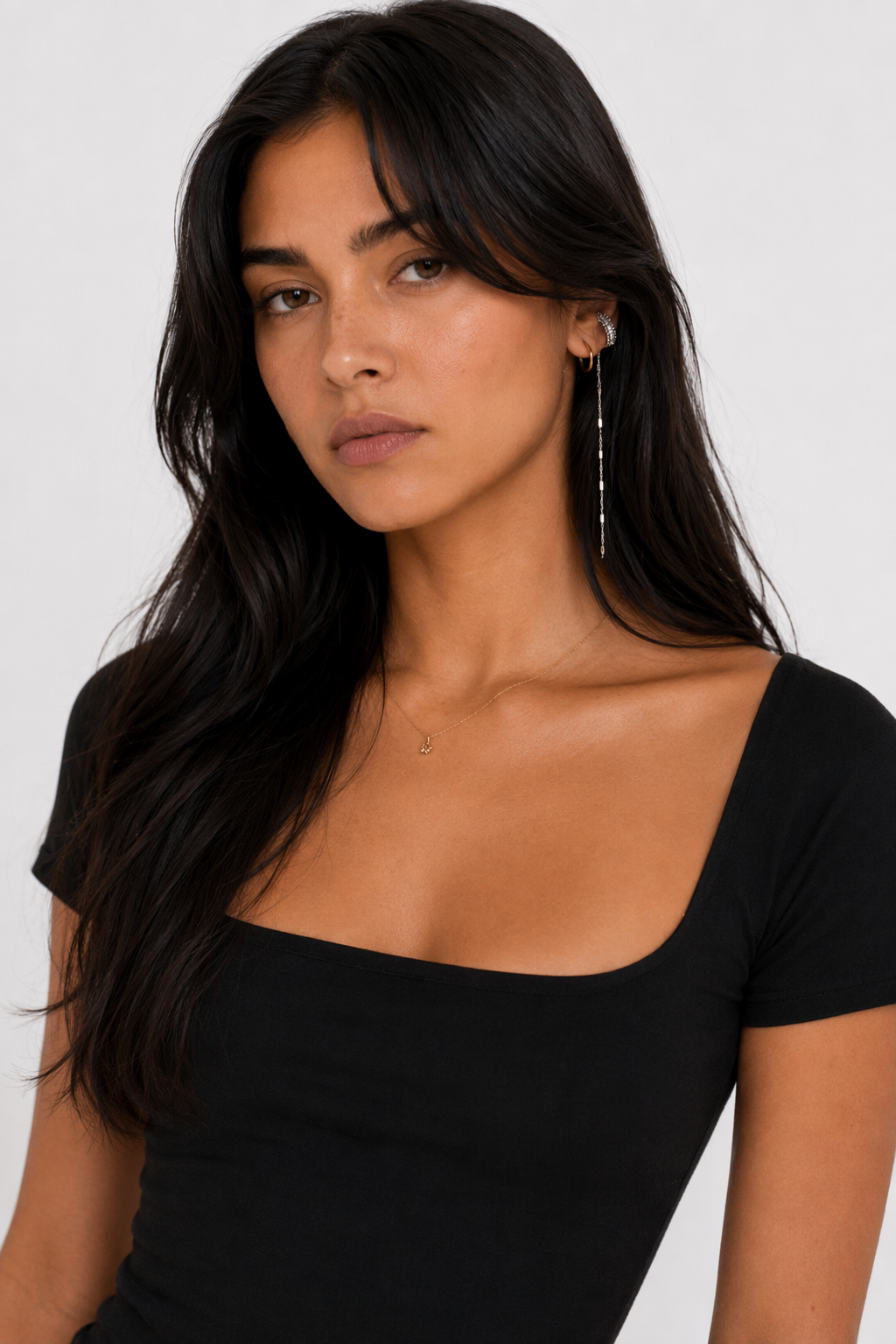 Faux Cuff Clip Drop Earring for a Striking Look One Ring