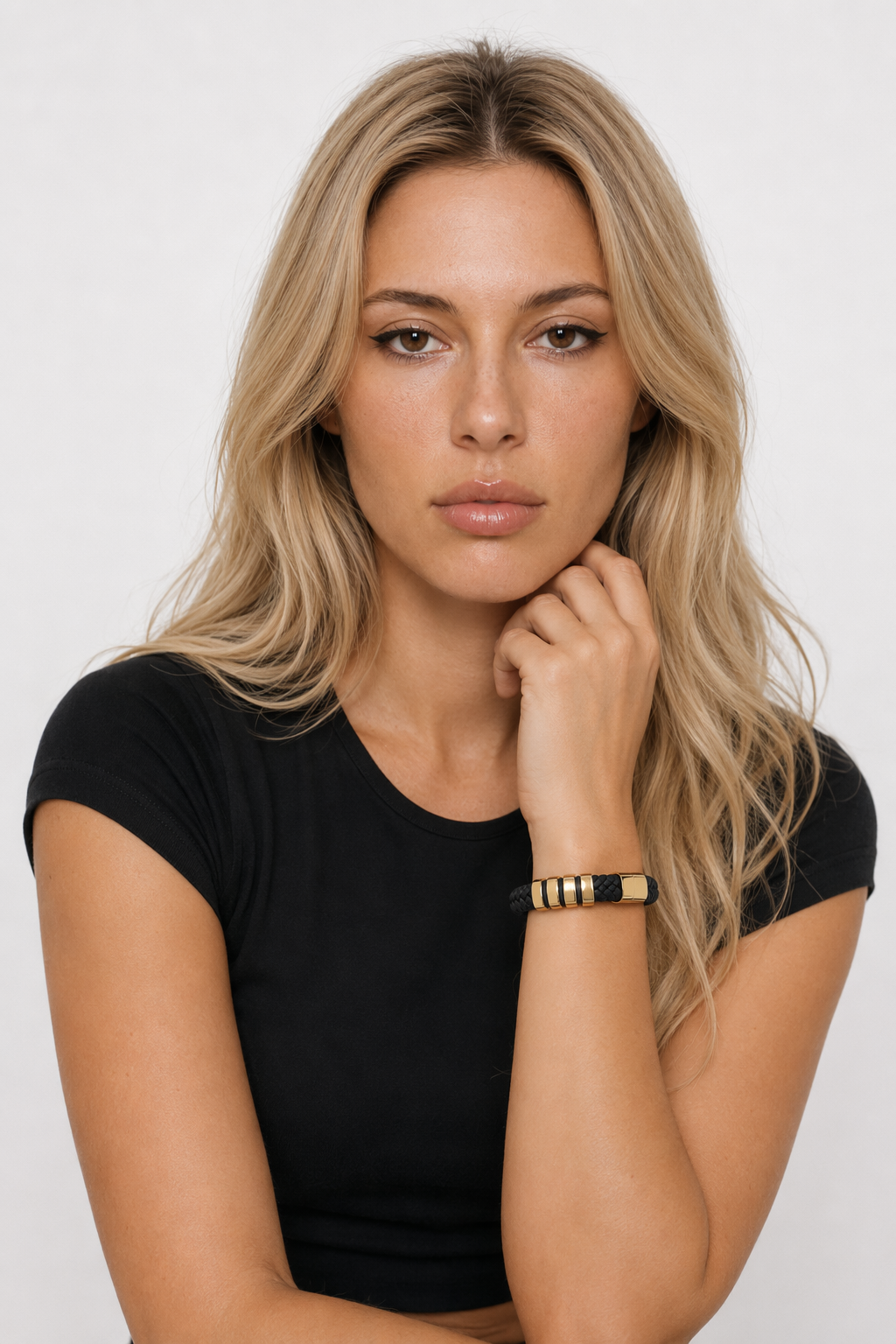 Braided Charm Bracelet Made from Vegan Leather 30