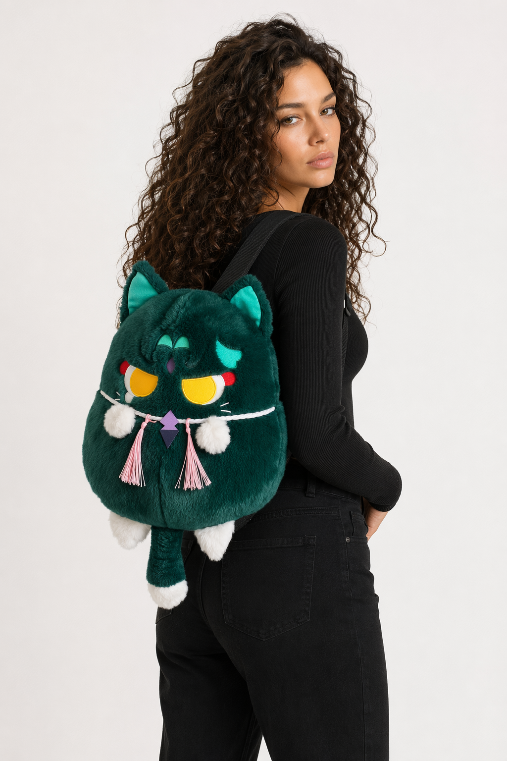 Genshin Xiao Cat Backpack: Whimsical, Portable, Captivating Default