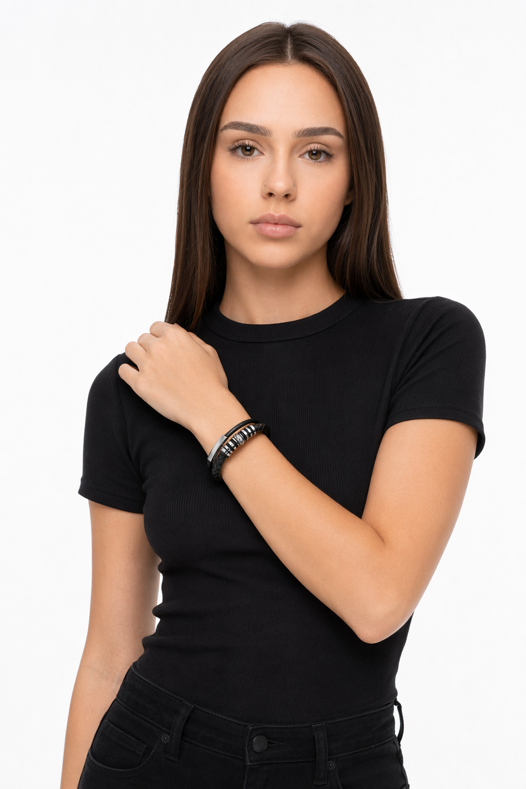 Braided Charm Bracelet Made from Vegan Leather 7