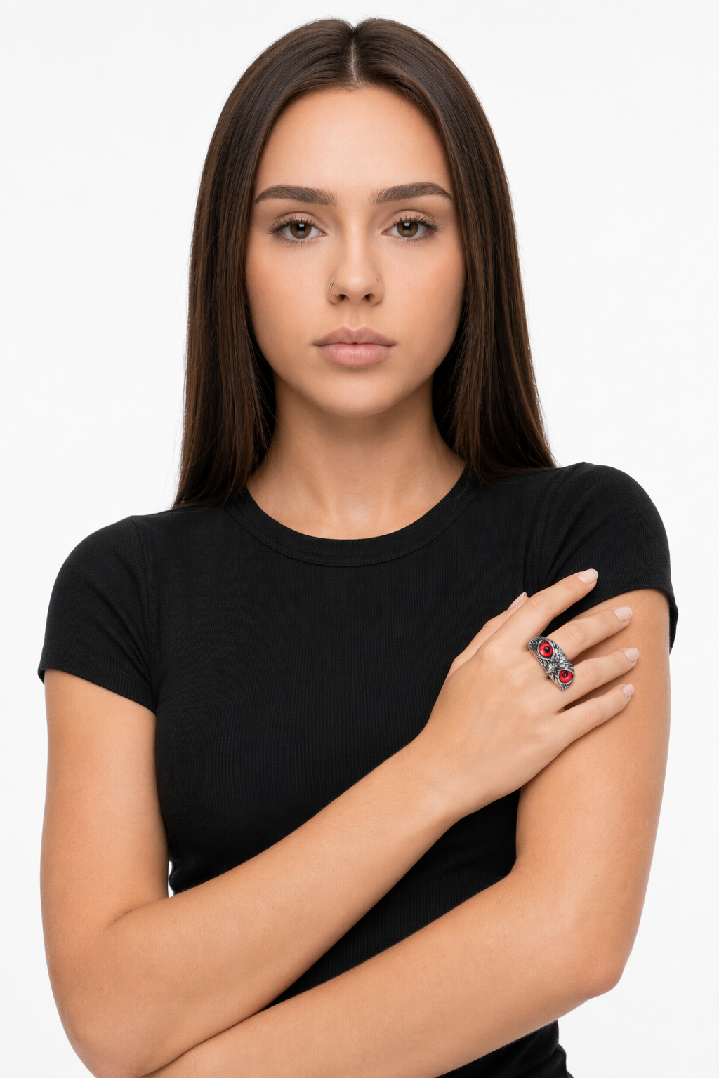Eye-Emblazoned Claw Ring 7