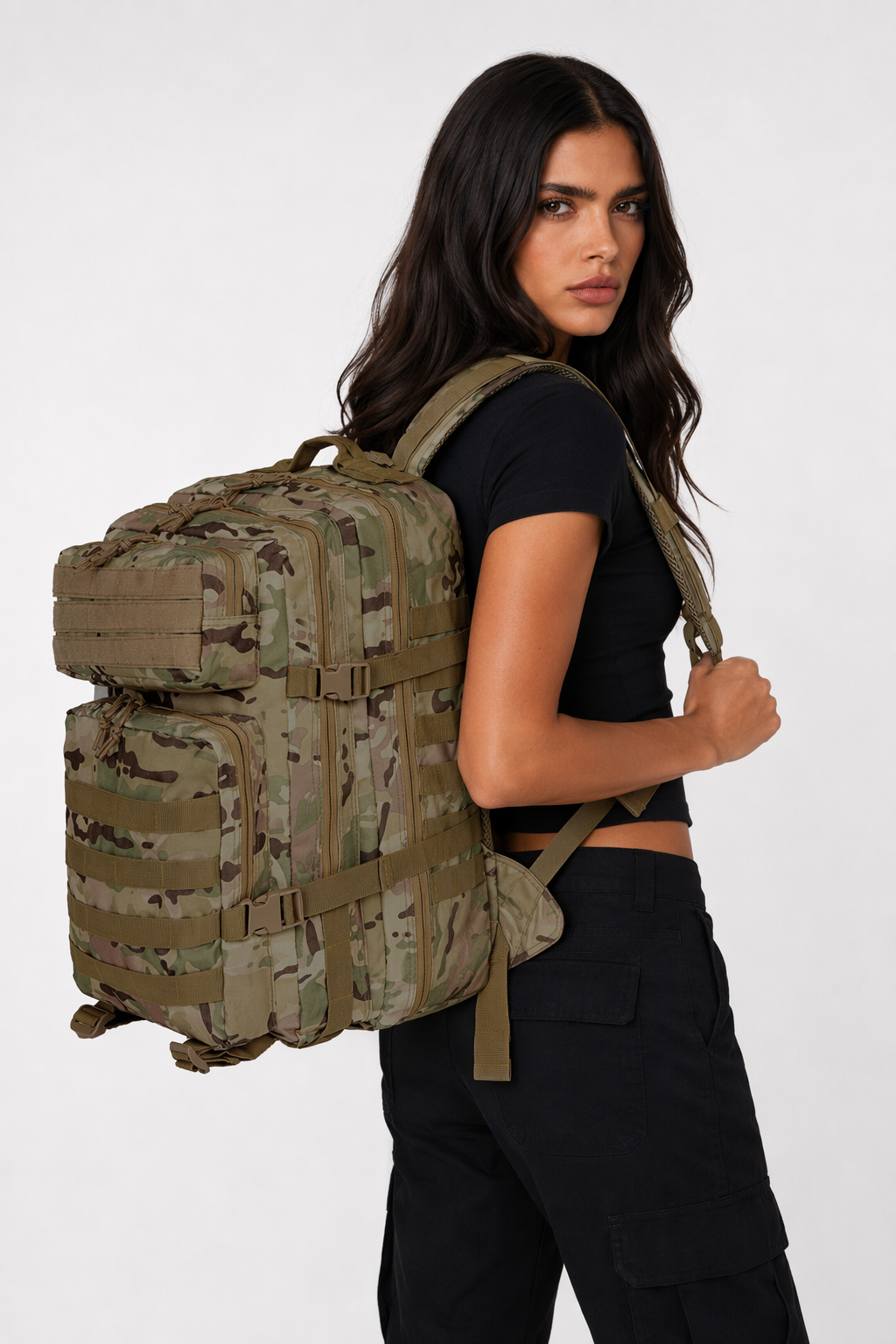 Water-Resistant 50L Backpack for Outdoor Camping CP