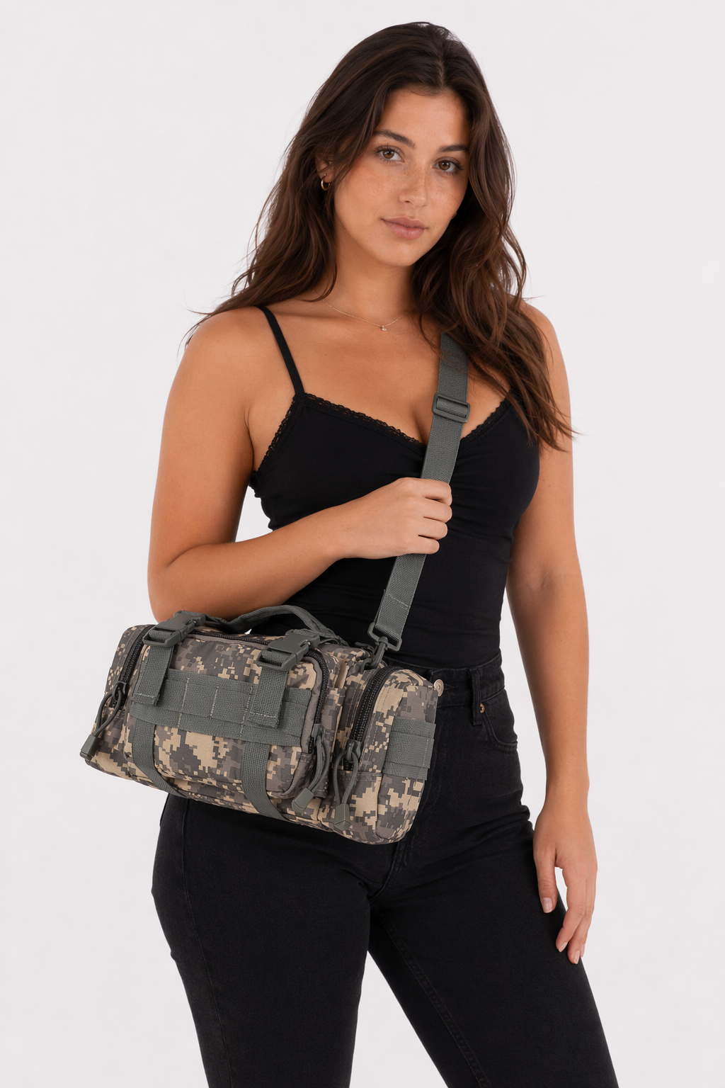 Small Outdoor Travel Sports Bag - Army Inspired Fashion for Your Adventures ACU