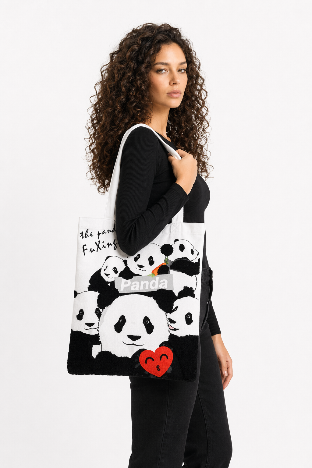 Panda Tote Bags with Adorable Designs F