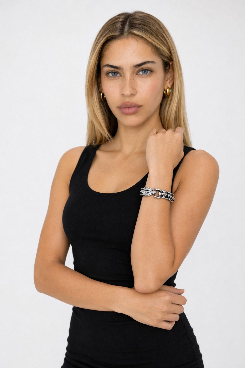 Dragon Keel Bracelet with Silver Plating Silver