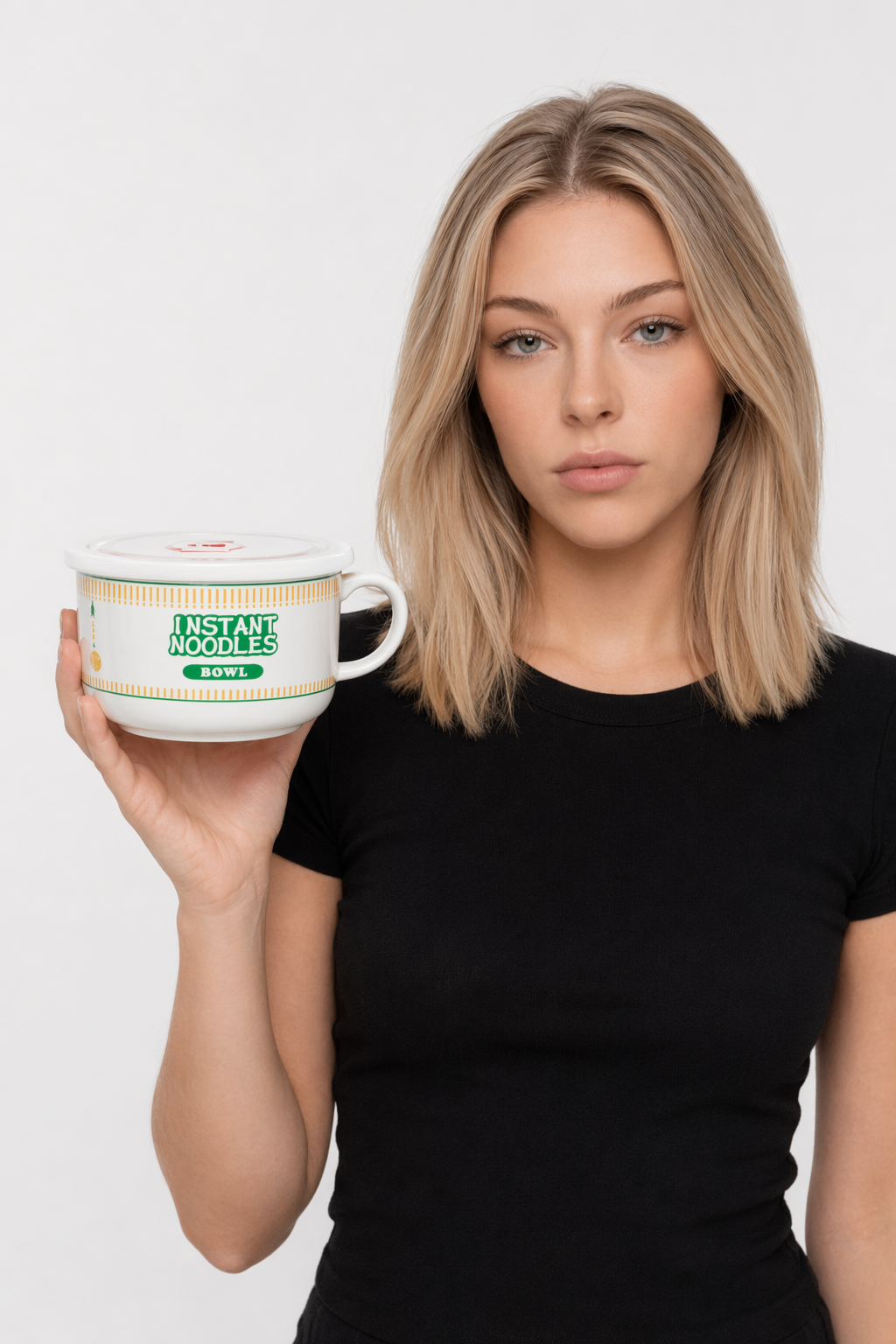 Japanese Style Ramen Bowl Mug Green