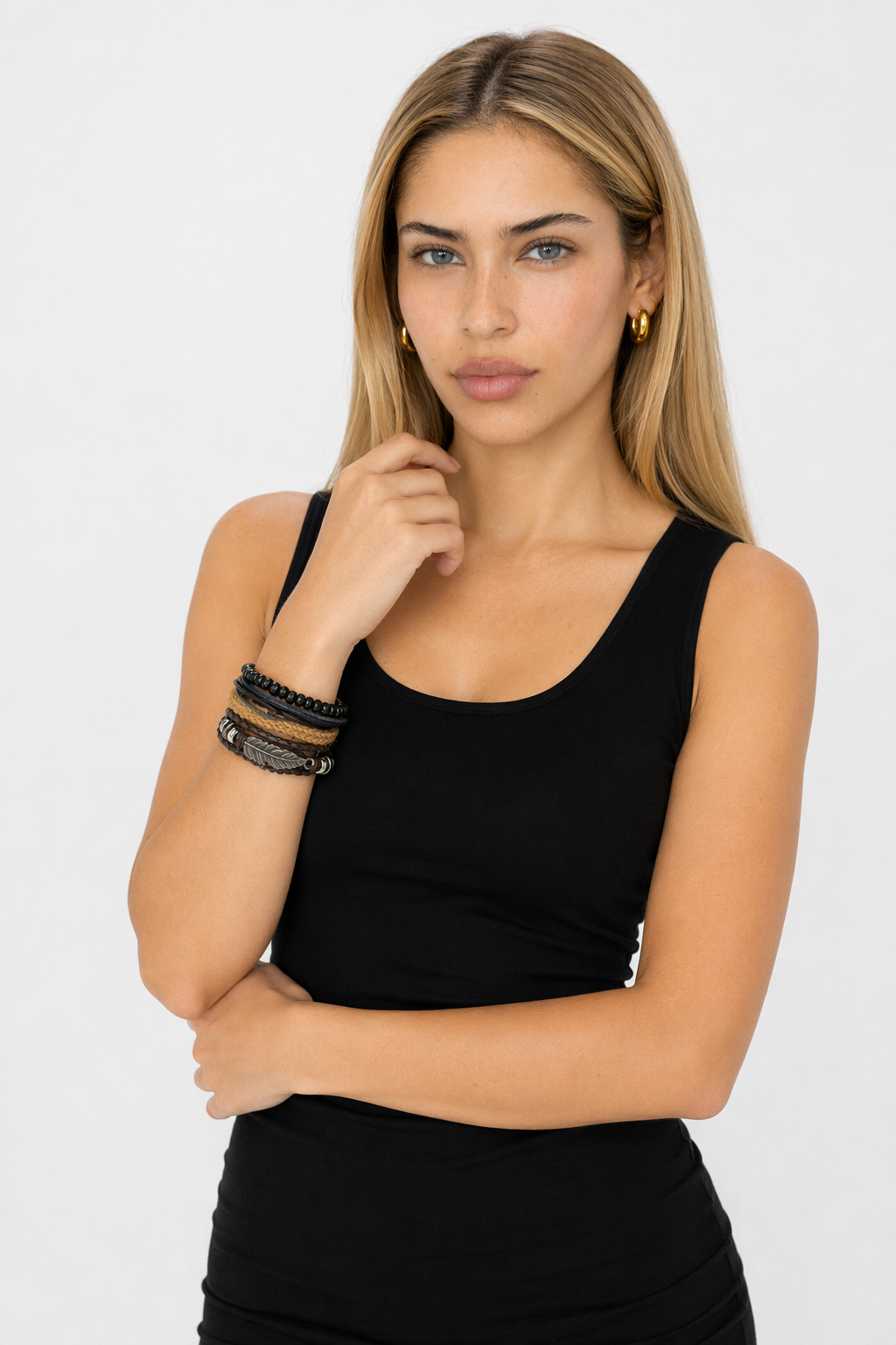 Gothic Layered Bracelet for Men S99B29