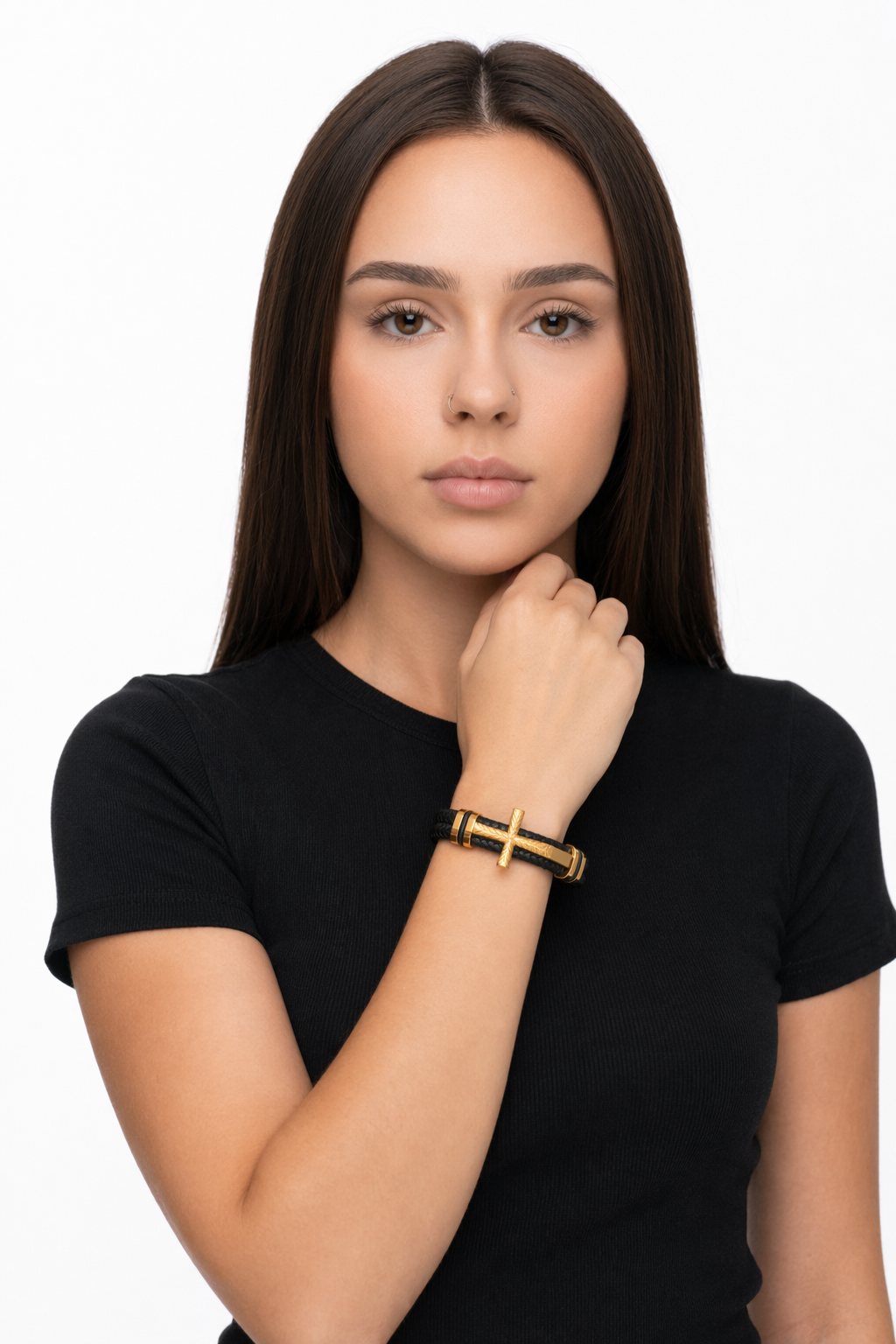 Braided Charm Bracelet Made from Vegan Leather 27