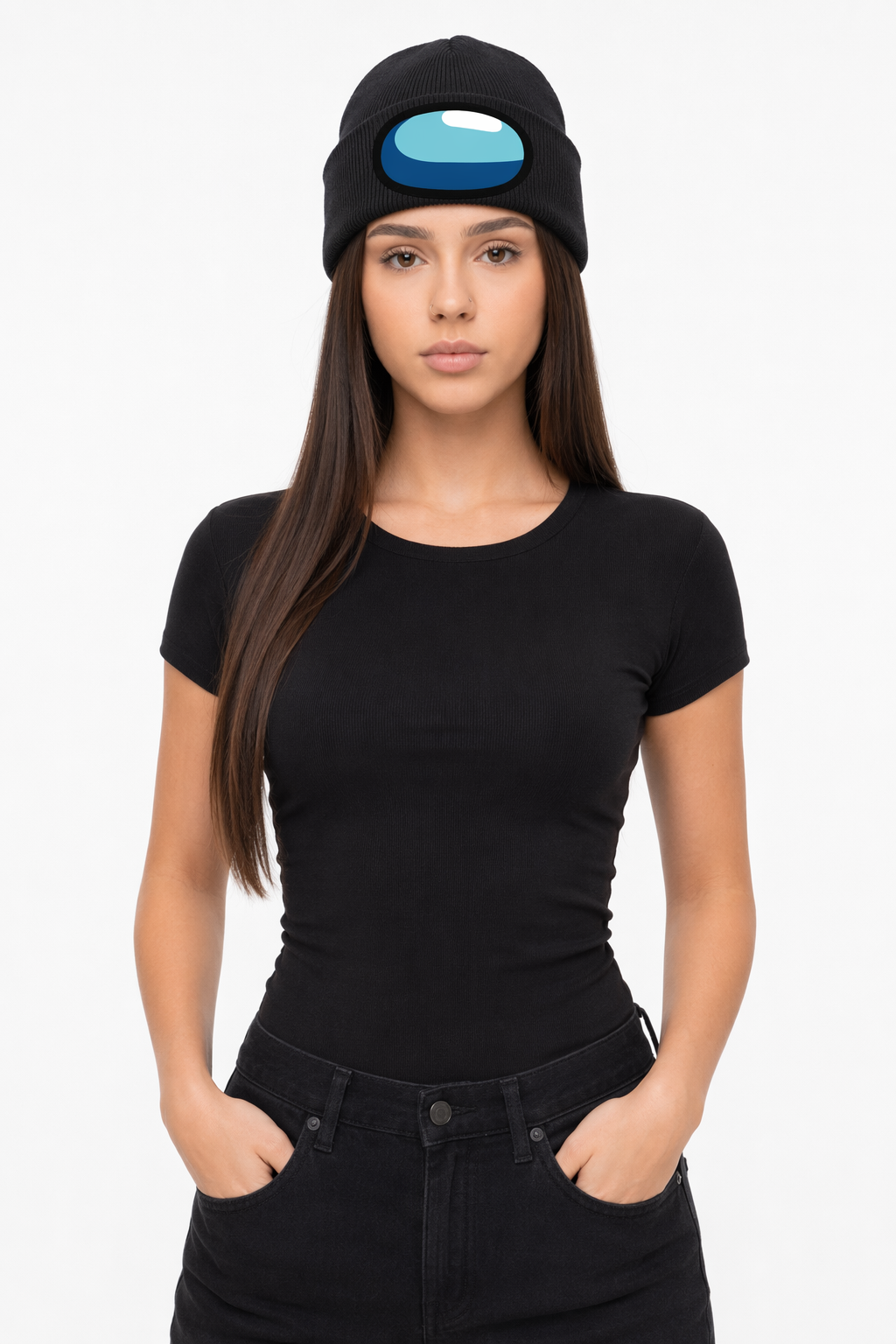 Elastic Knitted Headband in 9 Colors Black
