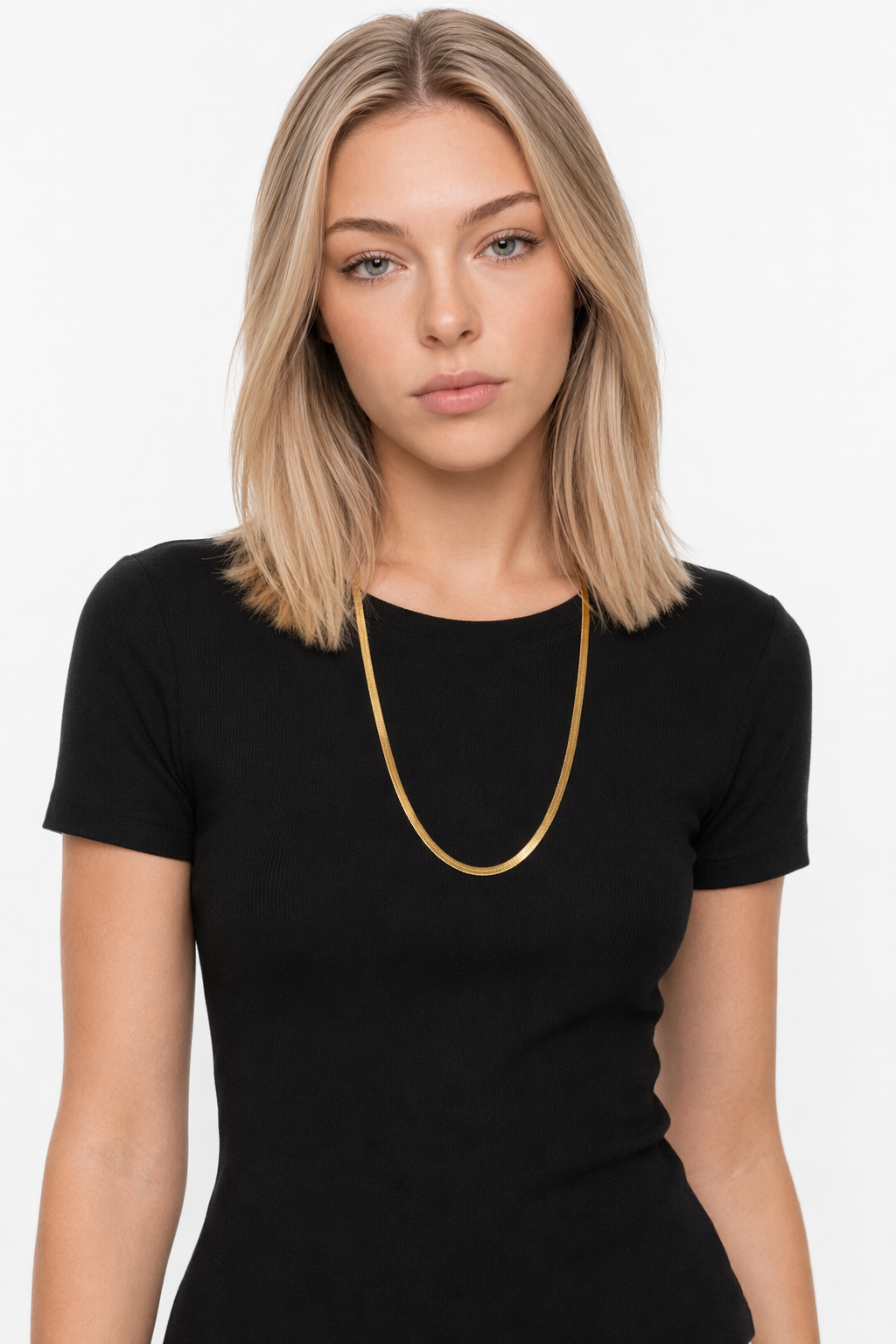 Herringbone Women's Necklace Gold