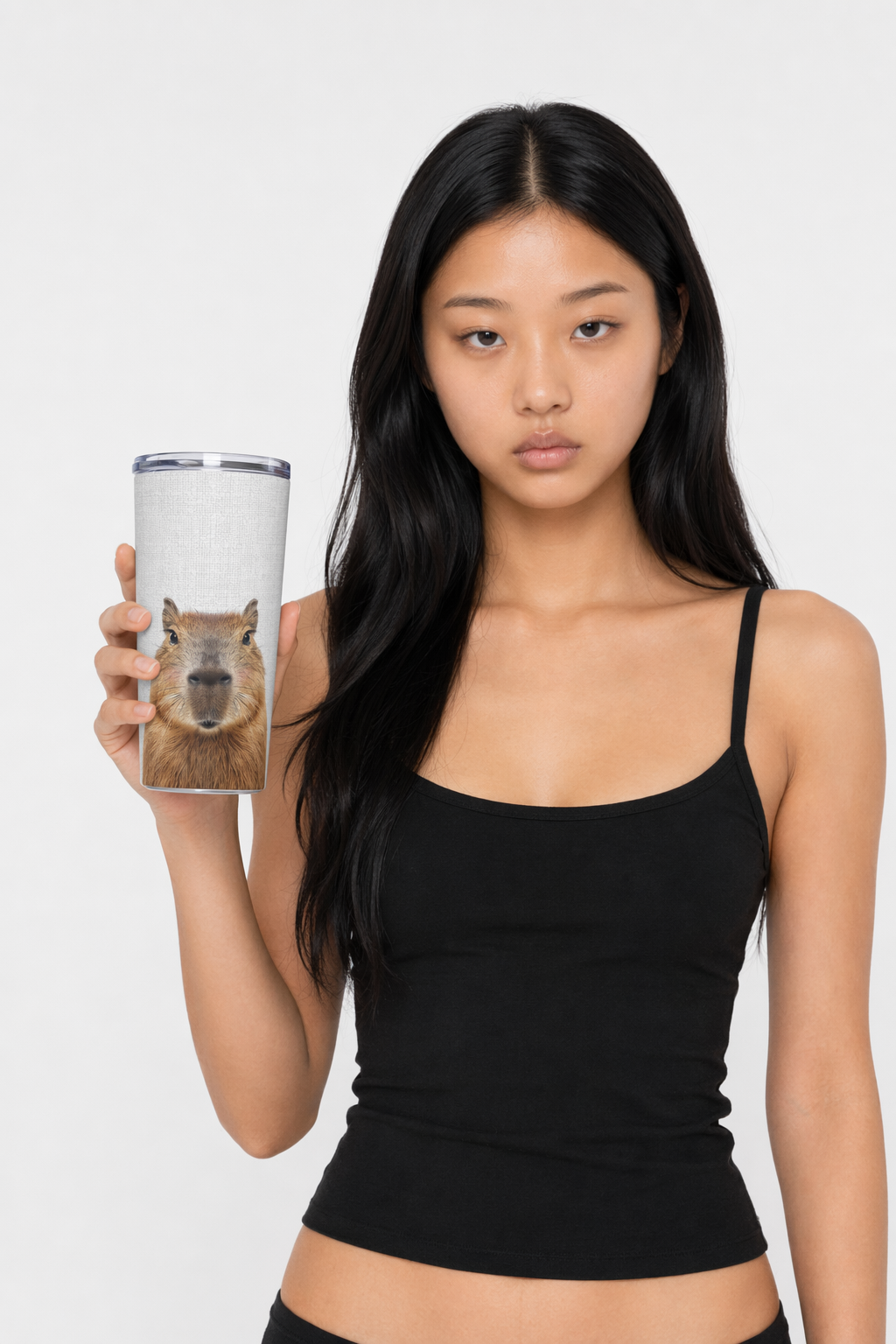 20oz Tumbler with a Rosy Capybara Design Default