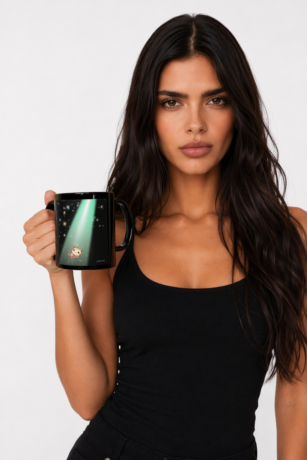 Cosmic Kitty Delight Coffee Tea Mug by Starry Fluff's Default