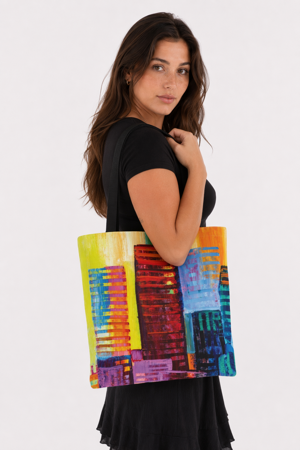 Cityscape Essentials Print Medium Tote Bag Default