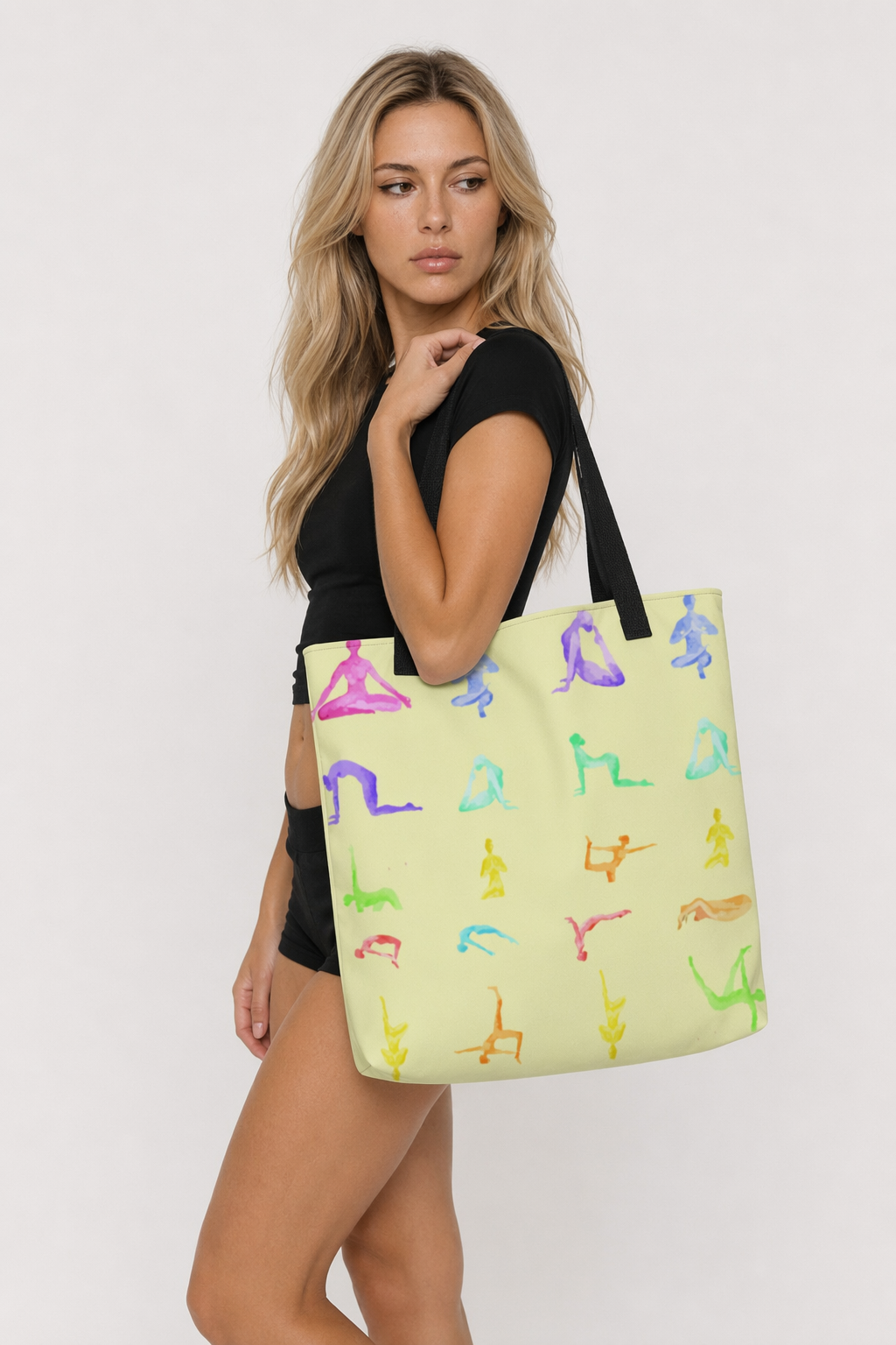 Medium Yellow Tote Bag for Your Everyday Yoga Essentials at the Sanctuary Default