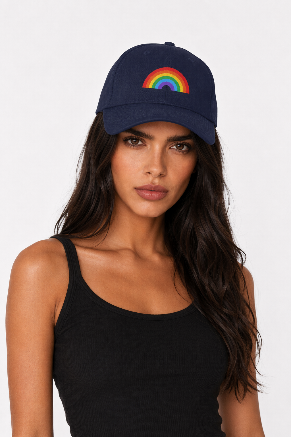 Multicolored Gender-Neutral Cotton Hat True Navy