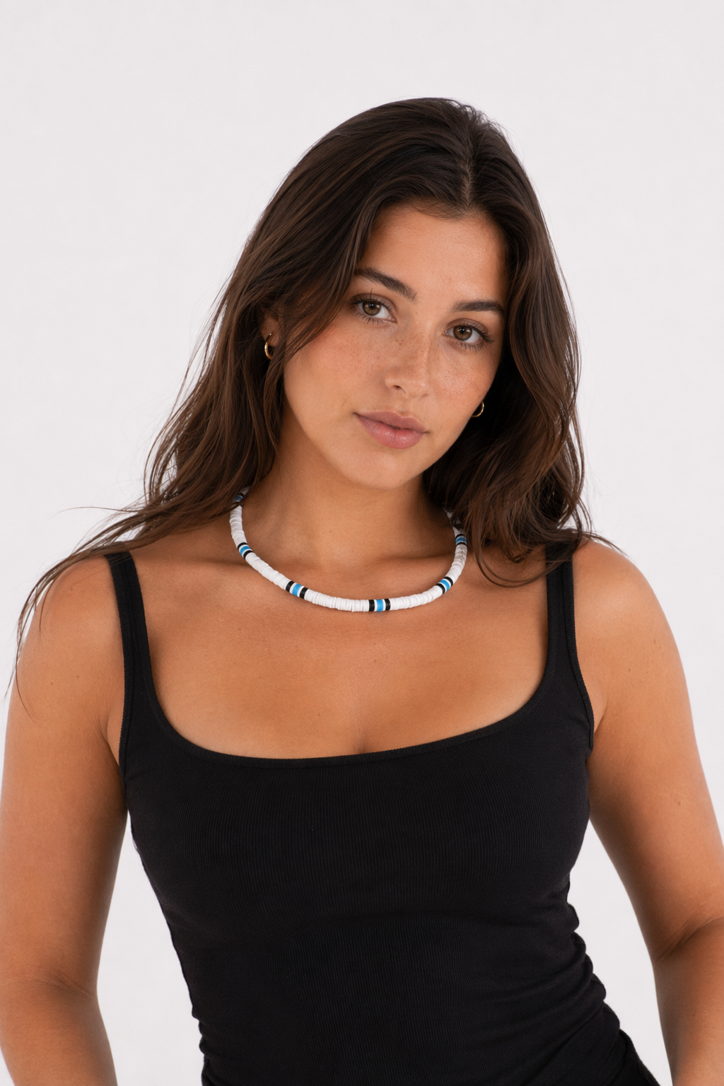 Beaded Necklace for Men Blue