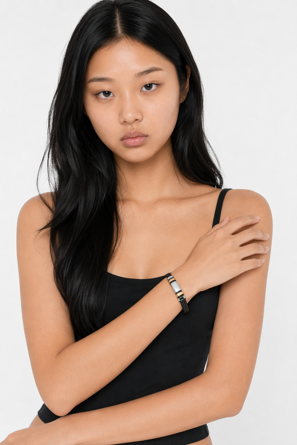 Braided Charm Bracelet Made from Vegan Leather 9