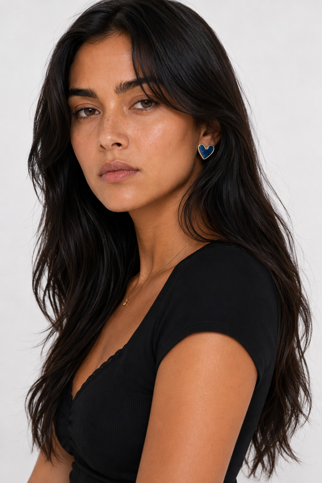 Korean Fashion Heart-Shaped Hoop Earrings 5
