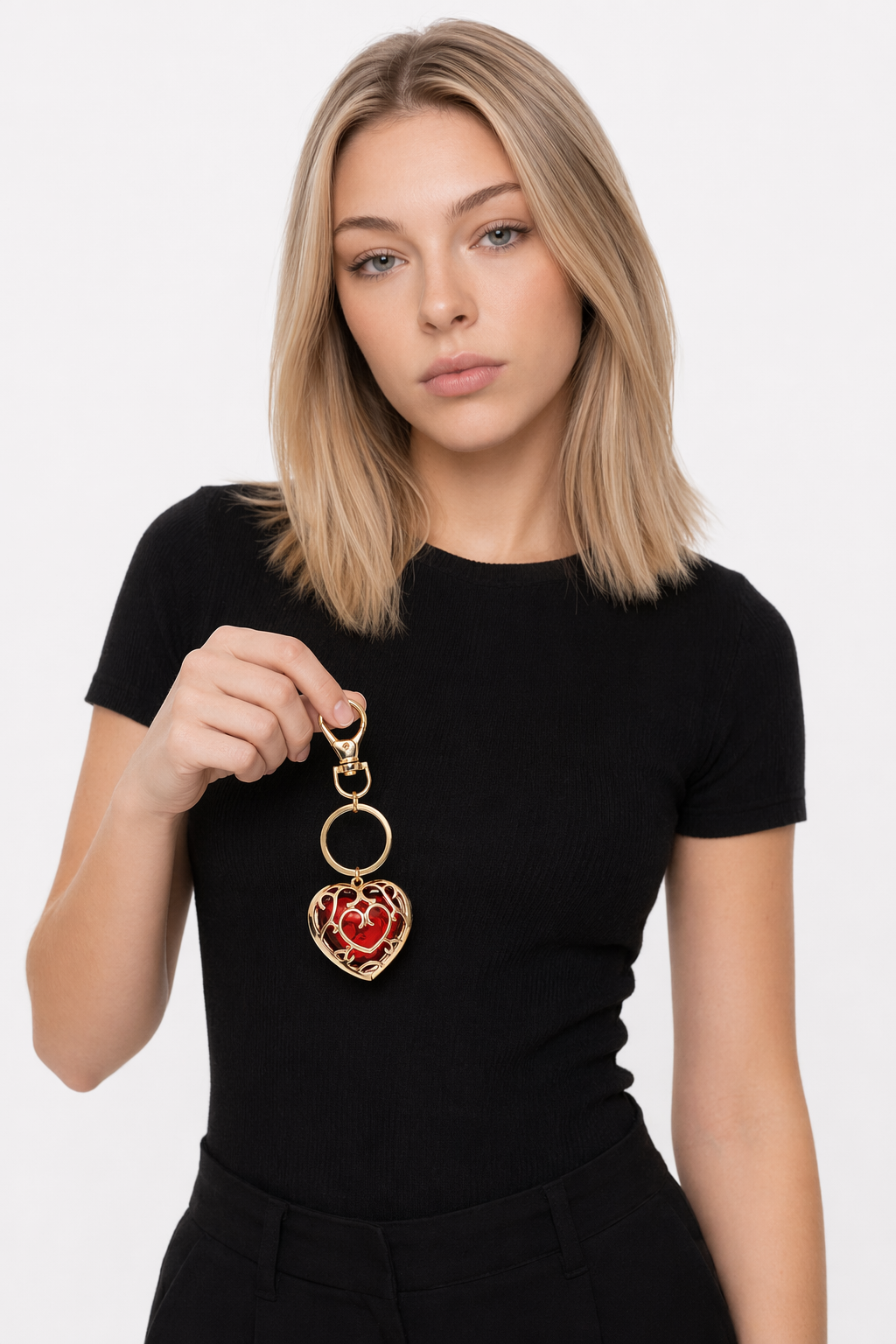 Zelda Heart Container Keychains and Necklace Default