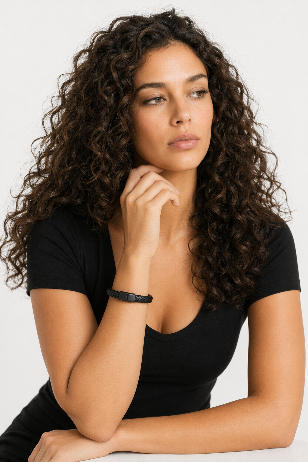 Braided Charm Bracelet Made from Vegan Leather 22