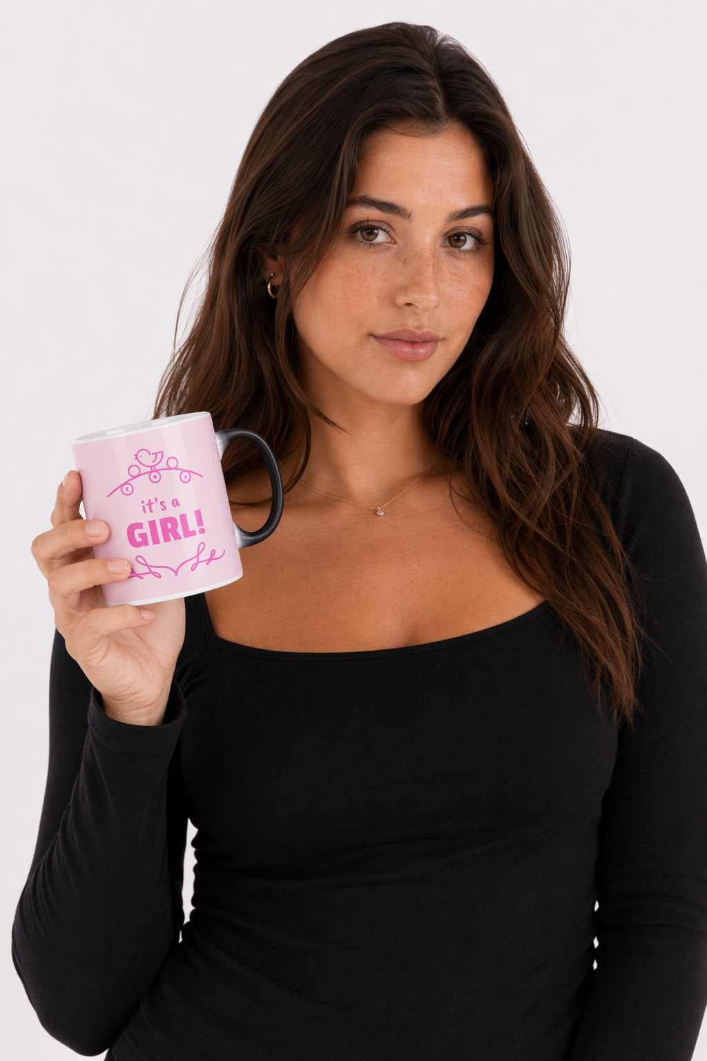 Baby Shower Heat Sensitive Color Changing Mug for Girls Default