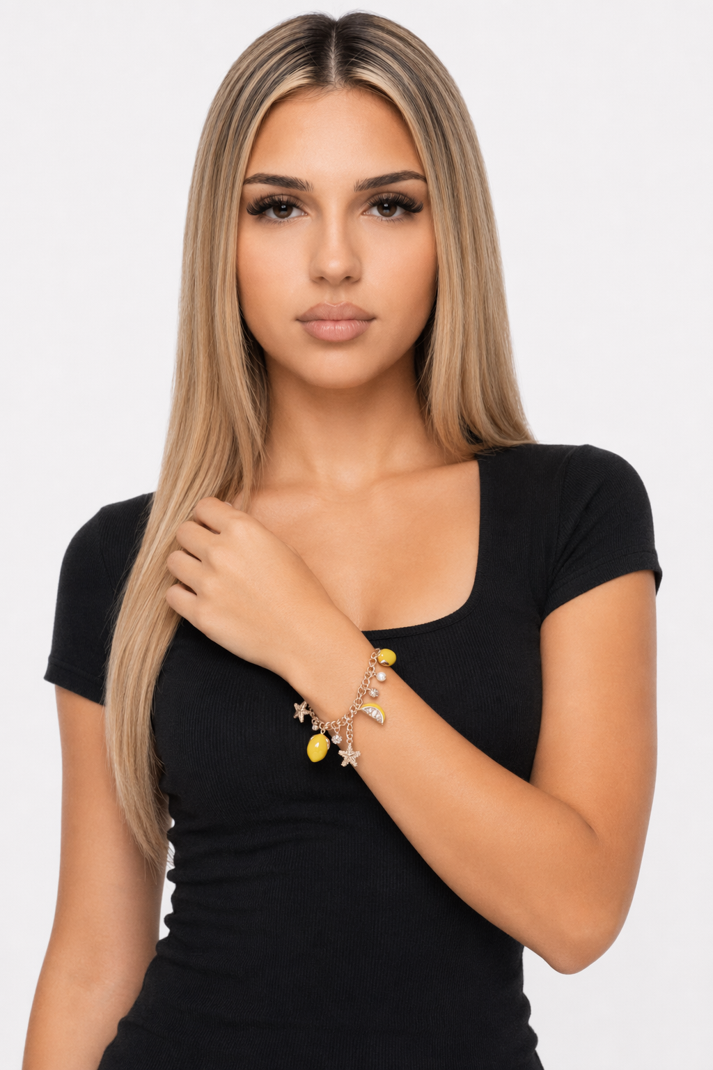 Lemon and Starfish Chain Bracelet Default
