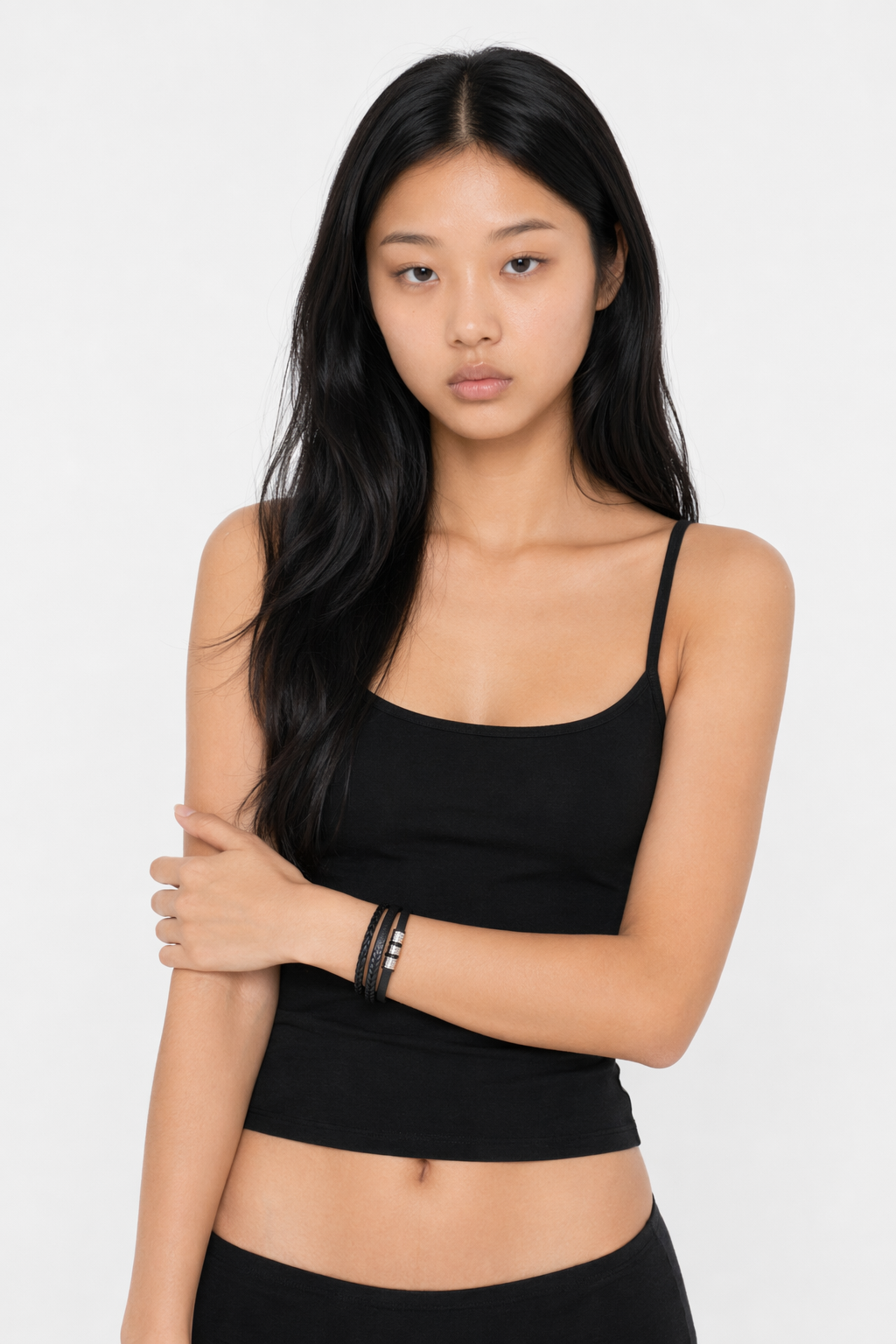 Vegan Leather Bracelet with a Layered Appearance 15
