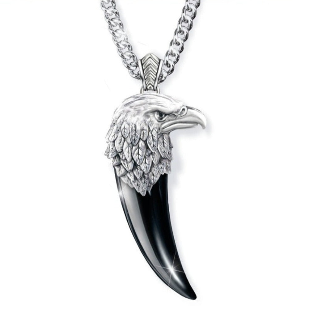 Necklace with Eagle Claw and Head Design