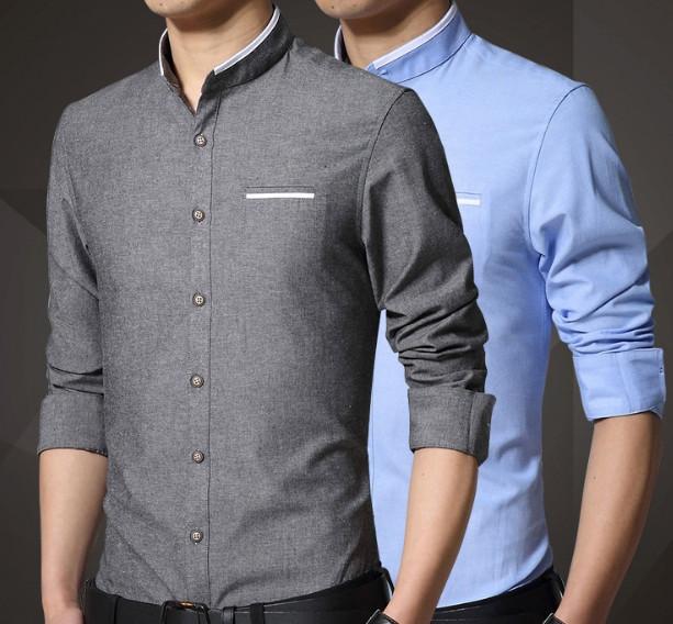 Mandarin Neck Men's Shirt