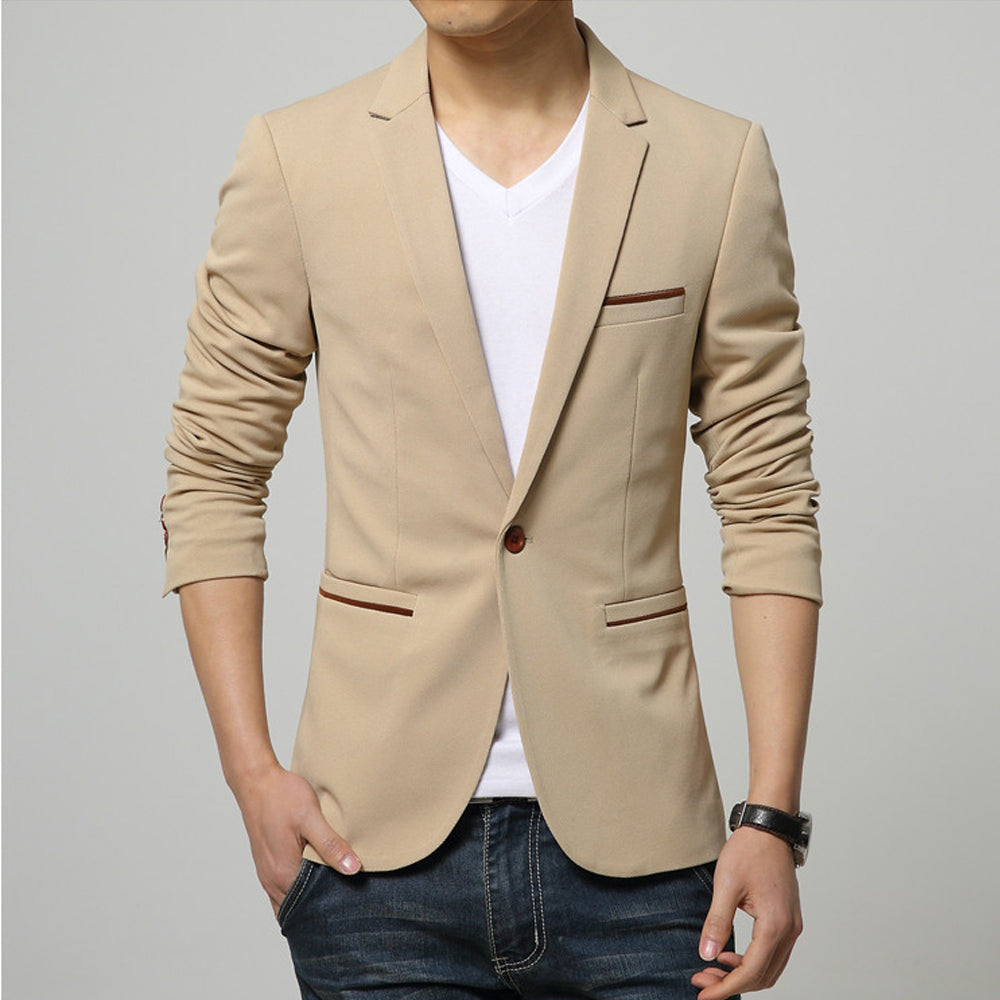 One-Button Men's Sport Coat
