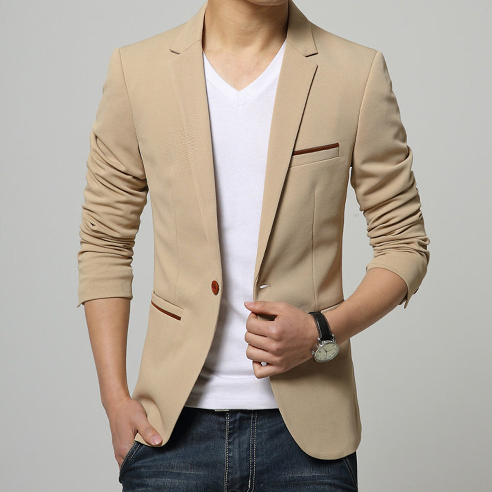 One-Button Men's Sport Coat