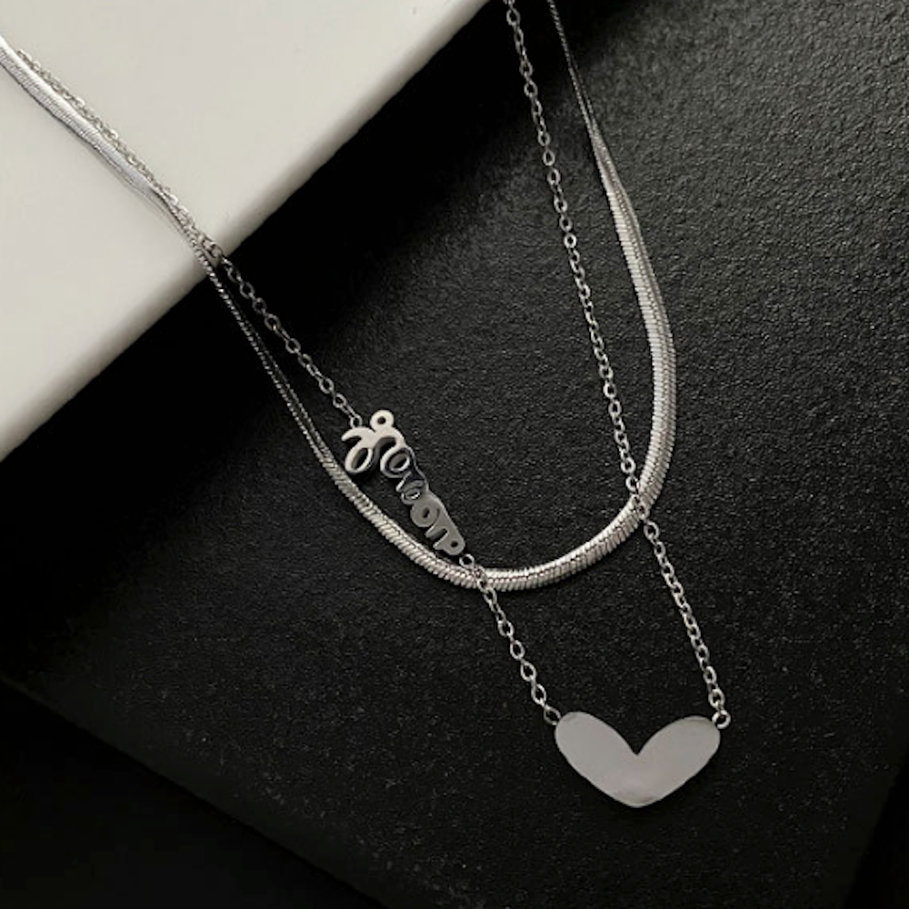 Women's Romance-inspired Layered Necklace