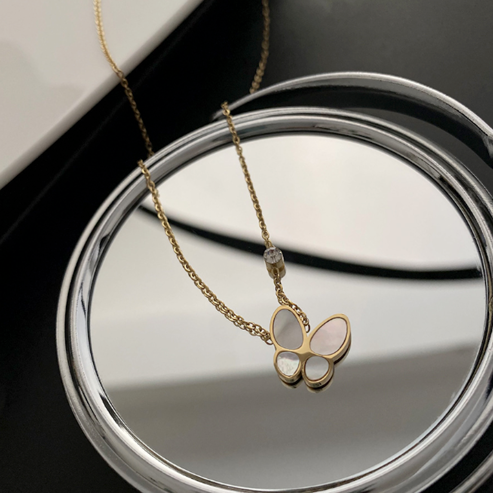 Butterfly Pendant Necklace for Women