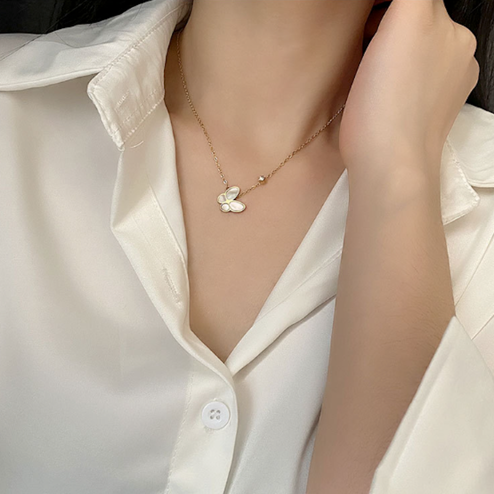 Butterfly Pendant Necklace for Women