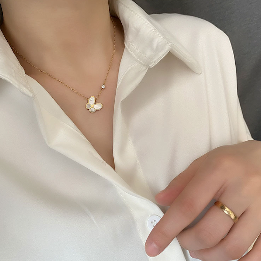Butterfly Pendant Necklace for Women