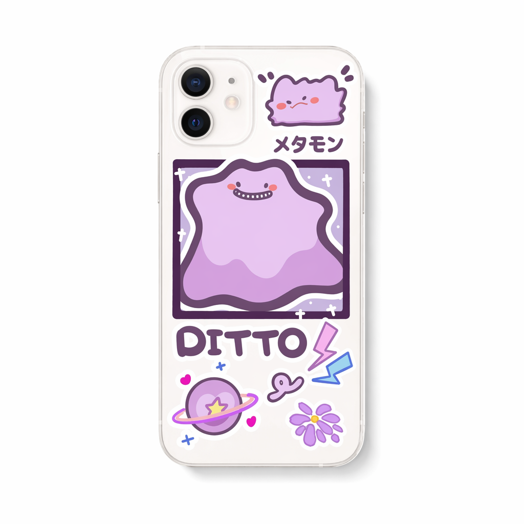 Soft TPU iPhone Case with Cutouts Ditto