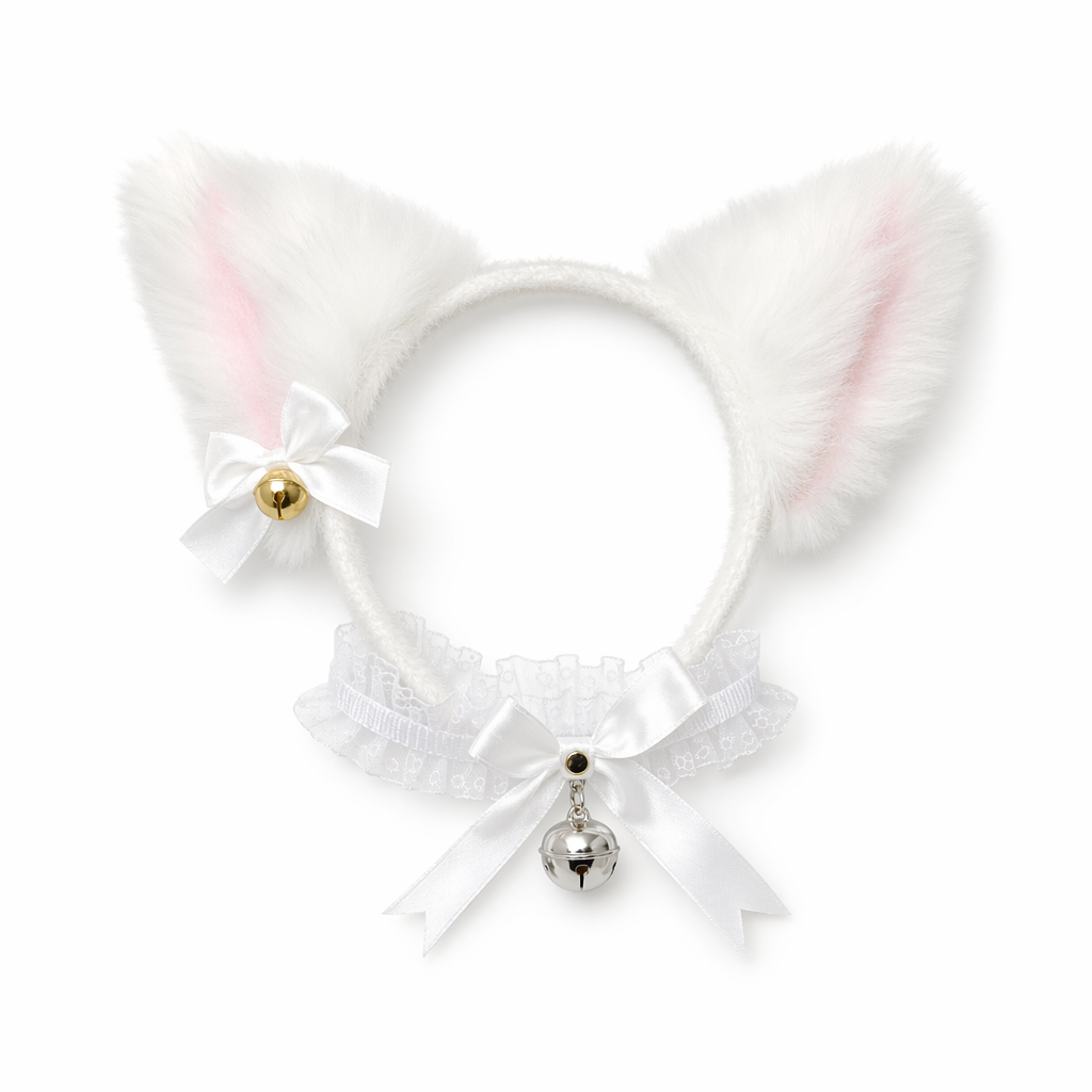 Cat Cosplay Headband White