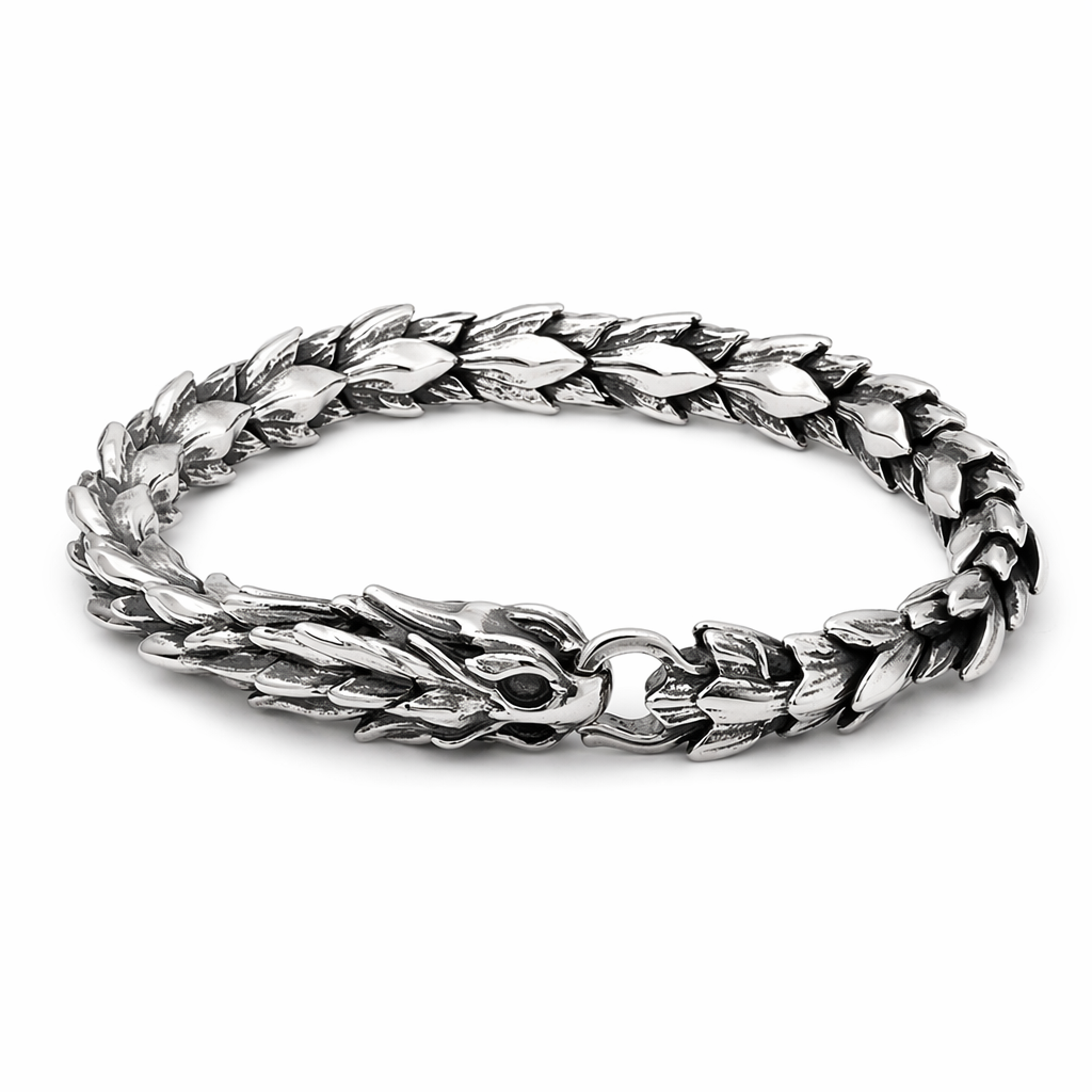 Dragon Keel Bracelet with Silver Plating Silver