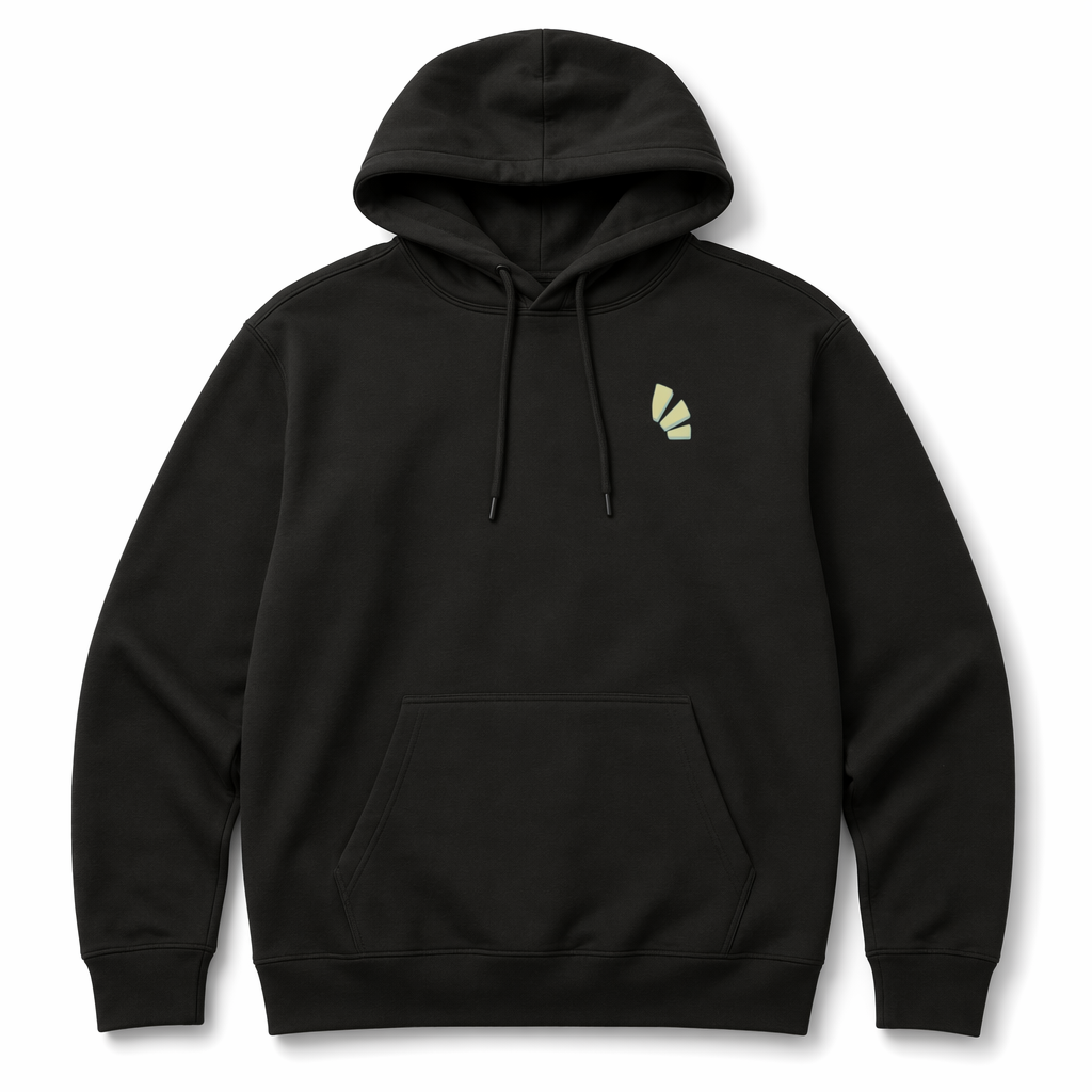 Anime Mango Logo Hoodie Black