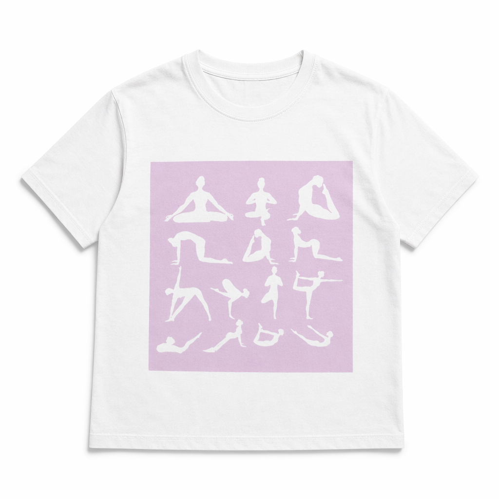 Yoga Haven Printed Tee White