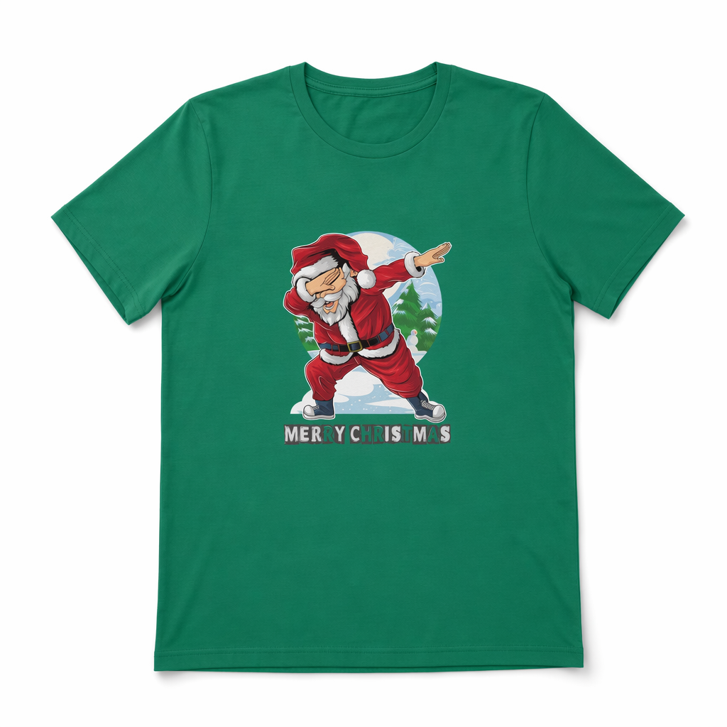 Dabbing Santa Men's Short Sleeve T-Shirt Kelly