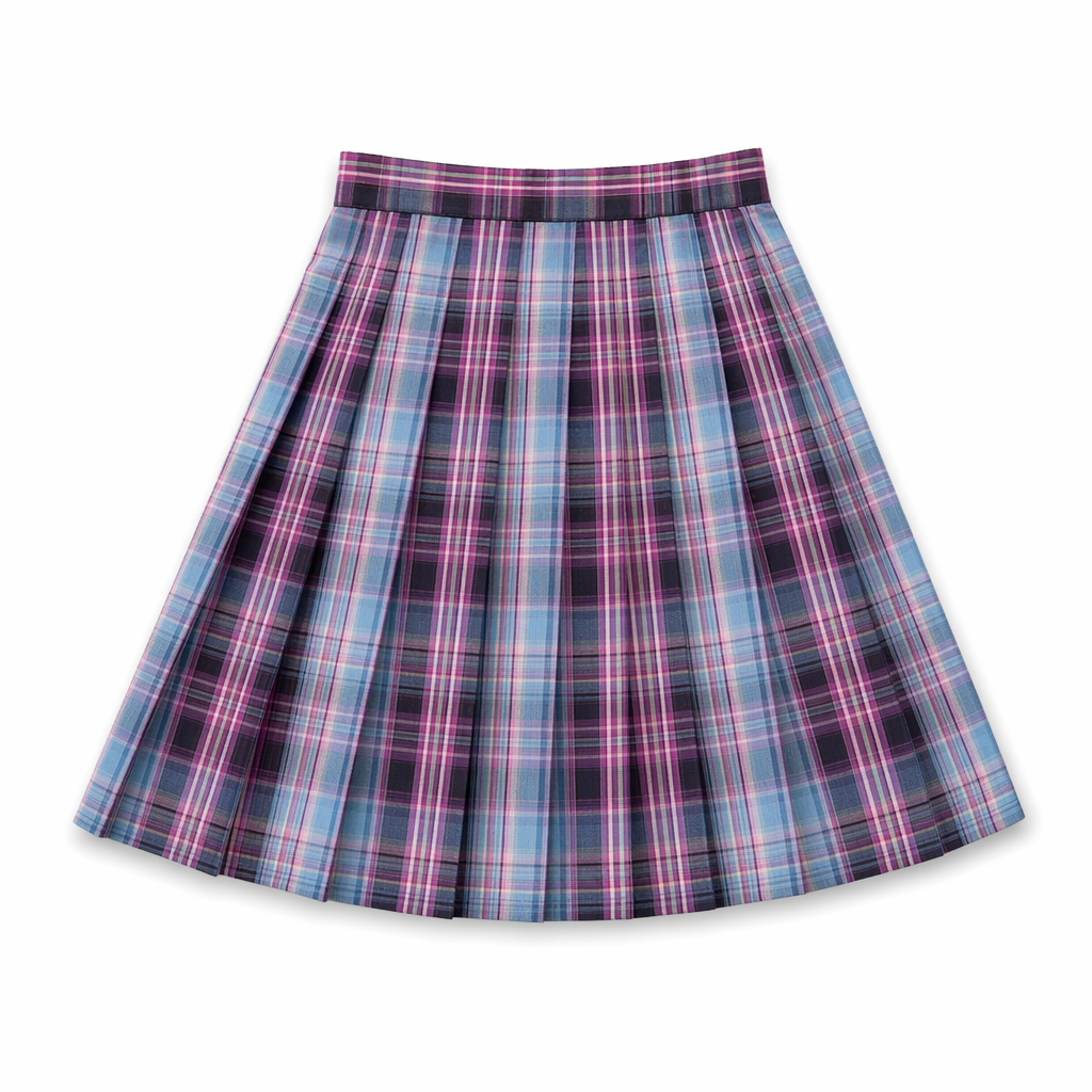 Checkered Skirt with Anime Girl Theme 9