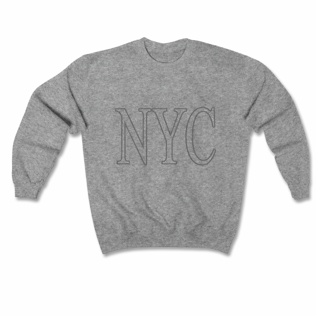 Gray Crewneck Sweatshirt for Women in New York City Default