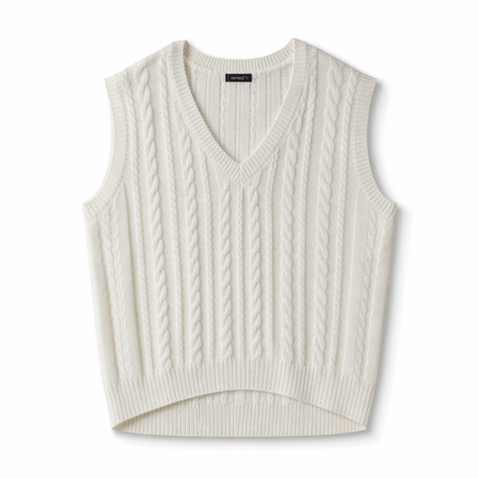 Cable Knit Sweater Vest for Ladies Default