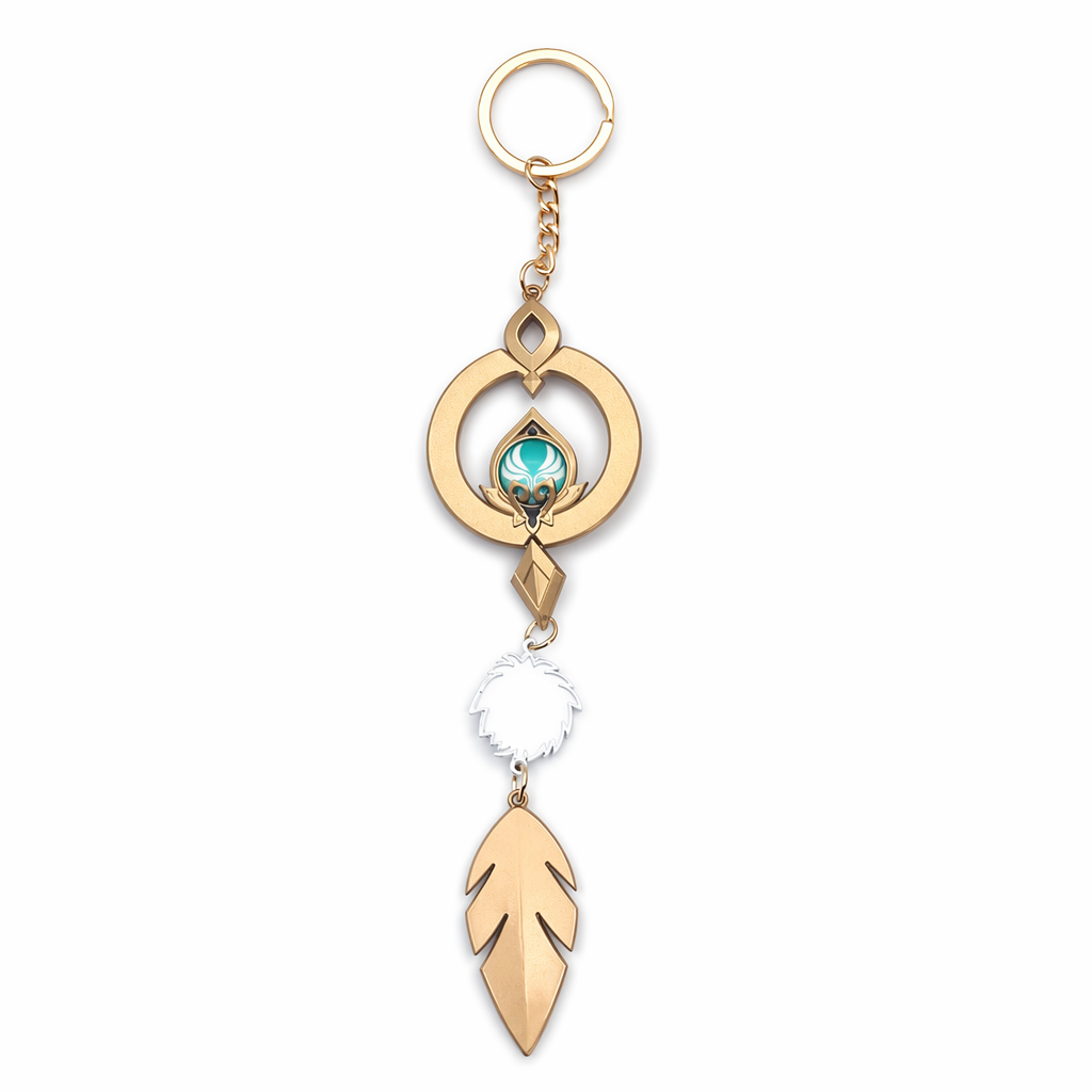 Genshin Impact Scaramouche Keychain: Glowing Vision Default