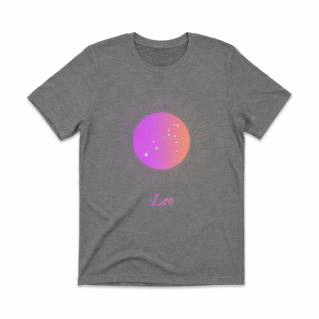 Gradient Zodiac Women's Leo T-Shirt Deep Heather