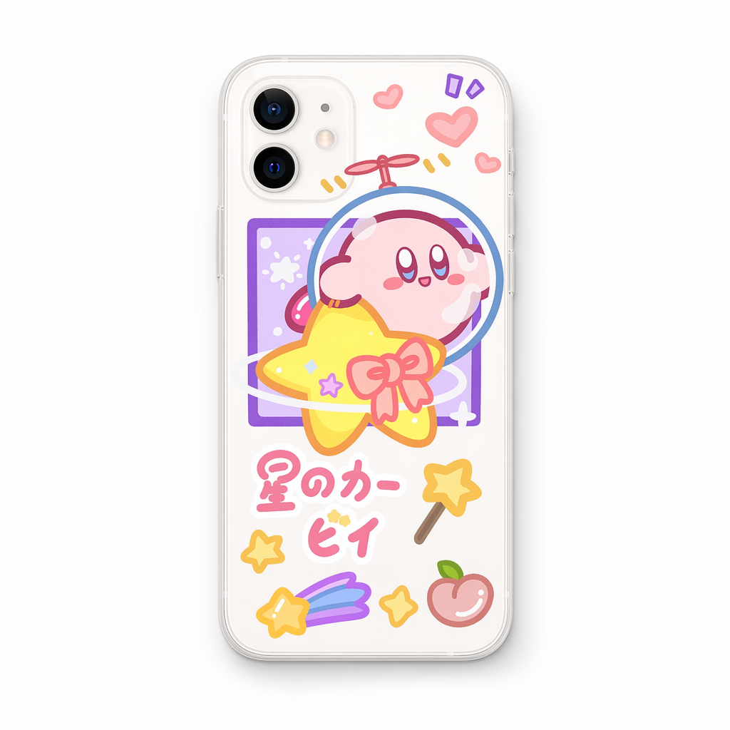 Kawaii Kirby iPhone Case B