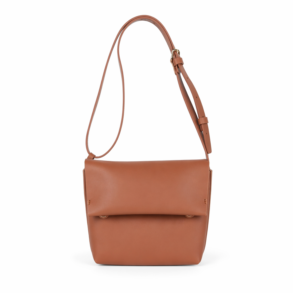Small Vegan Leather Shoulder Bag for Women - A Stylish Choice for Casual Outings Brown