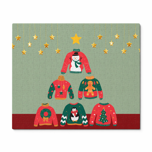 500-Piece Christmas Tree Ugly Sweater Puzzle Default