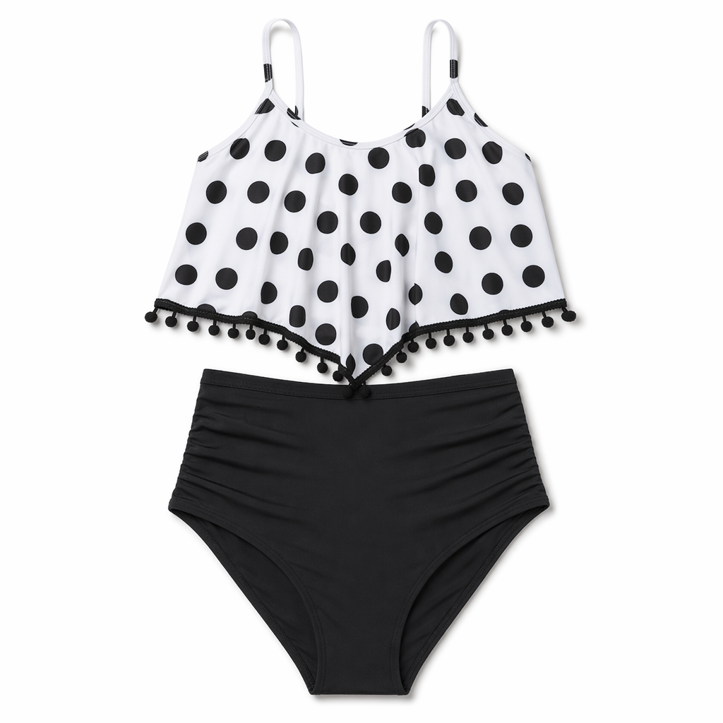 Polka Dots Two-Piece Swimsuit Default
